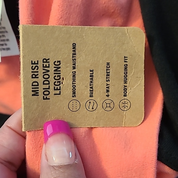 Victoria Sercet MID RISE FOLDING LEGGINGS SIZE XL - Picture 6 of 7